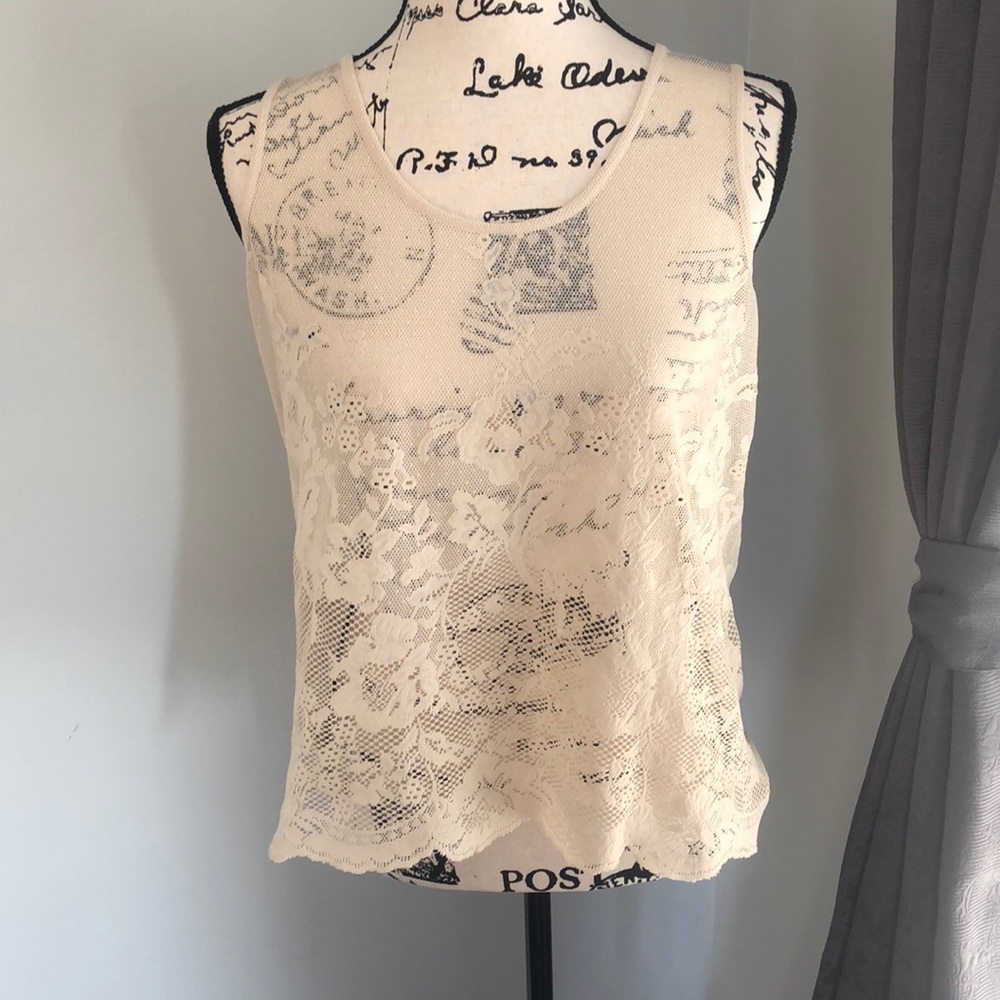 Lace tank top